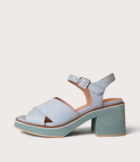 Jemi Denim Leather Heels