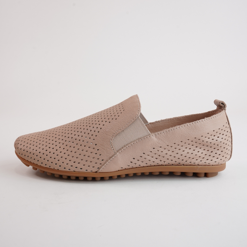 Bescara Cappuccino Leather Flats