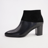 Blumas Black Leather Black Suede Boots - DJANGO AND JULIETTE | Shouz