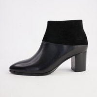 Blumas Black Leather Black Suede Boots - DJANGO AND JULIETTE | Shouz