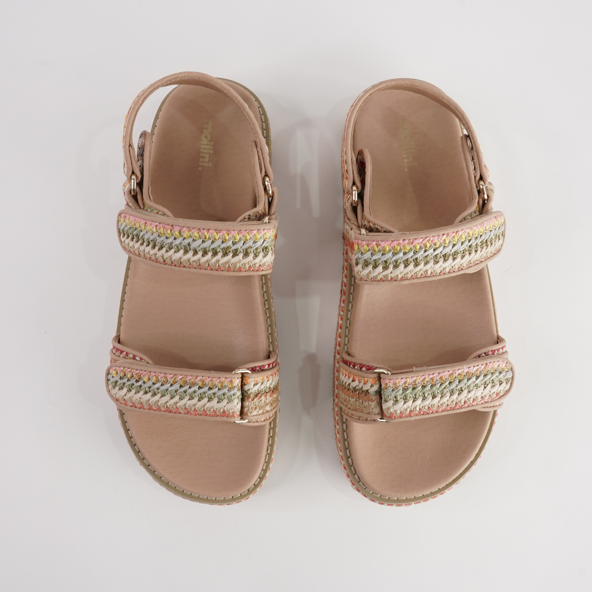 Bridgett Natural Multi Sandals - MOLLINI | Shouz