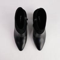 Blumas Black Leather Black Suede Boots - DJANGO AND JULIETTE | Shouz
