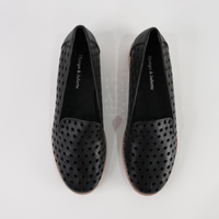Ariah Black Leather Loafers