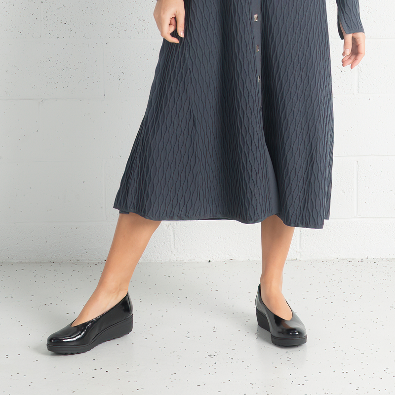 Daria Black Patent Leather Flats
