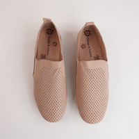 Bescara Cappuccino Leather Flats