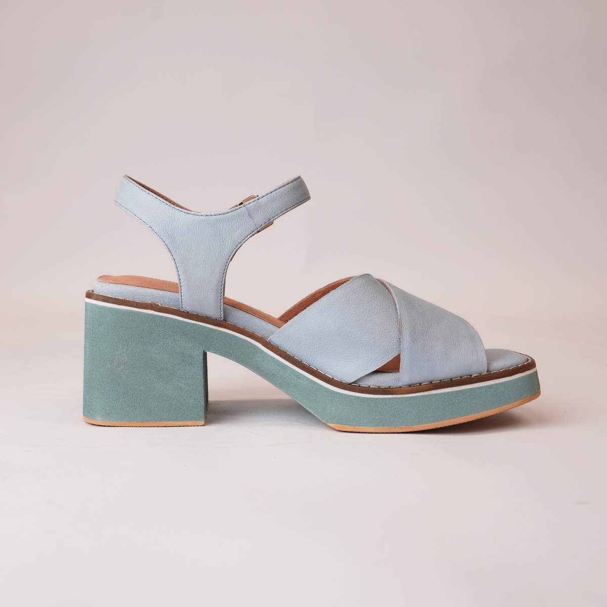 Jemi Denim Leather Heels - DJANGO AND JULIETTE | Shouz