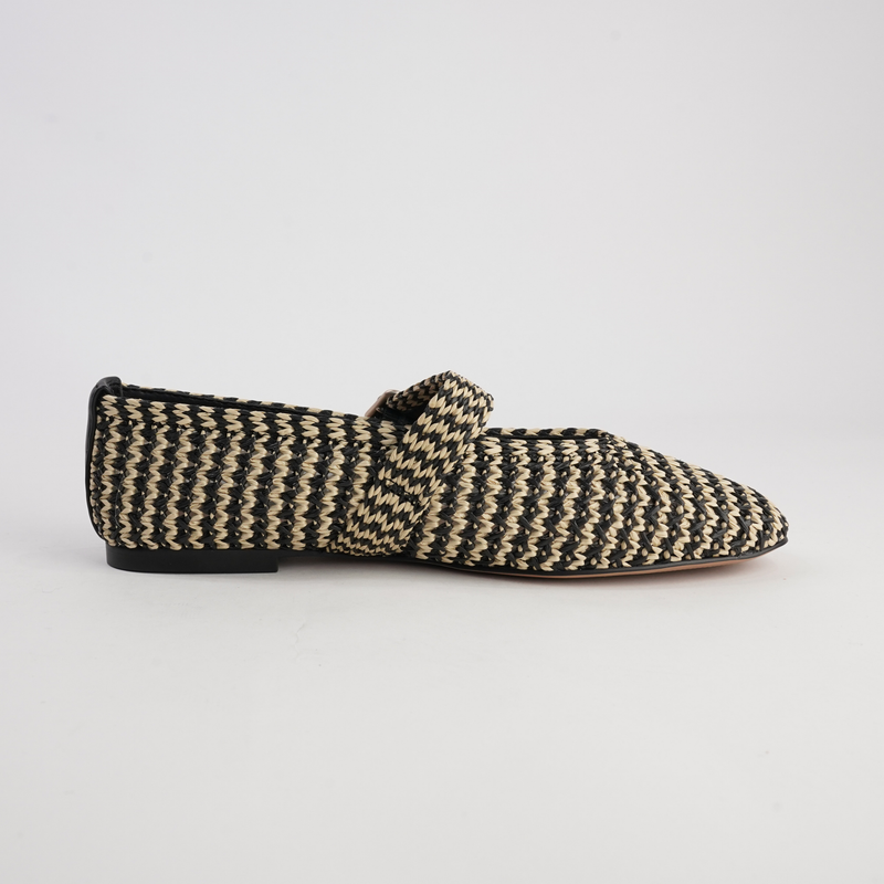 Santalum Black Ballet Flats