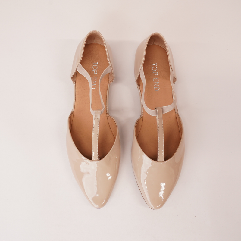 Saddie Cafe Patent Leather Flats