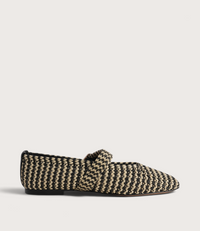 Santalum Black Ballet Flats