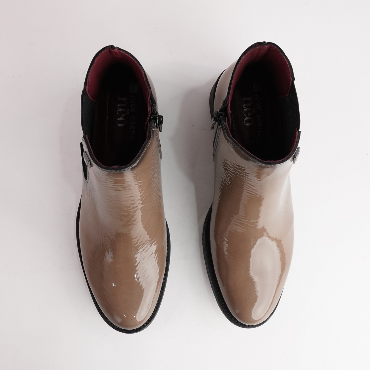 Js-2181 Tortola Patent Leather Ankle Boots