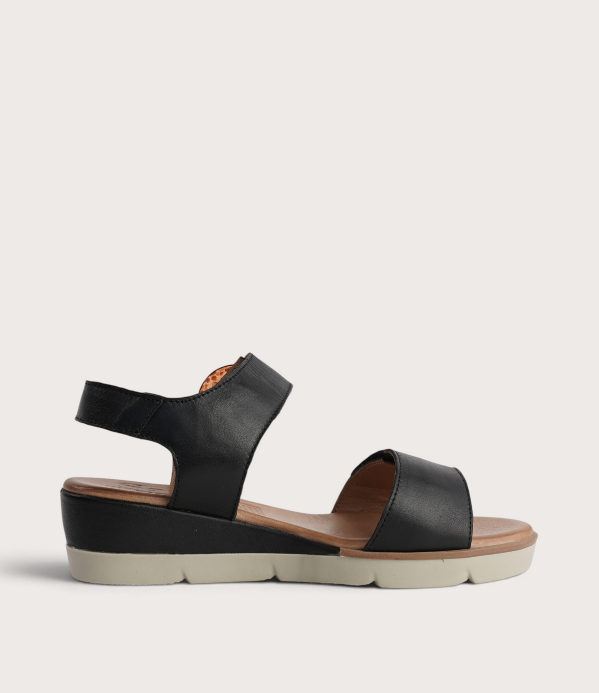 Diana Black Leather Sandals