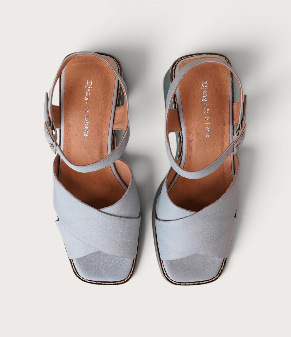 Jemi Denim Leather Heels