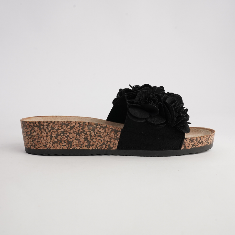 Corsage Black Slides