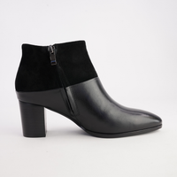 Blumas Black Leather Black Suede Boots - DJANGO AND JULIETTE | Shouz