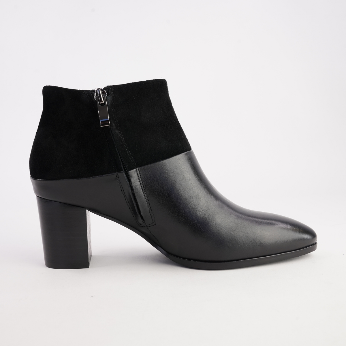 Blumas Black Leather Black Suede Boots - DJANGO AND JULIETTE | Shouz