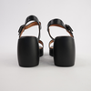Spice Black Leather Heels