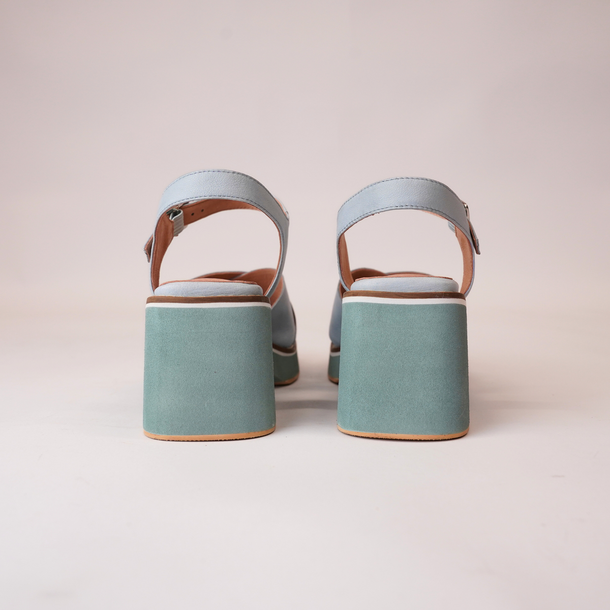 Jemi Denim Leather Heels - DJANGO AND JULIETTE | Shouz