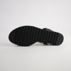 Minne Black/ Black Sole Leather Sandals