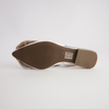 Vesper White/ Gold Leather Flats