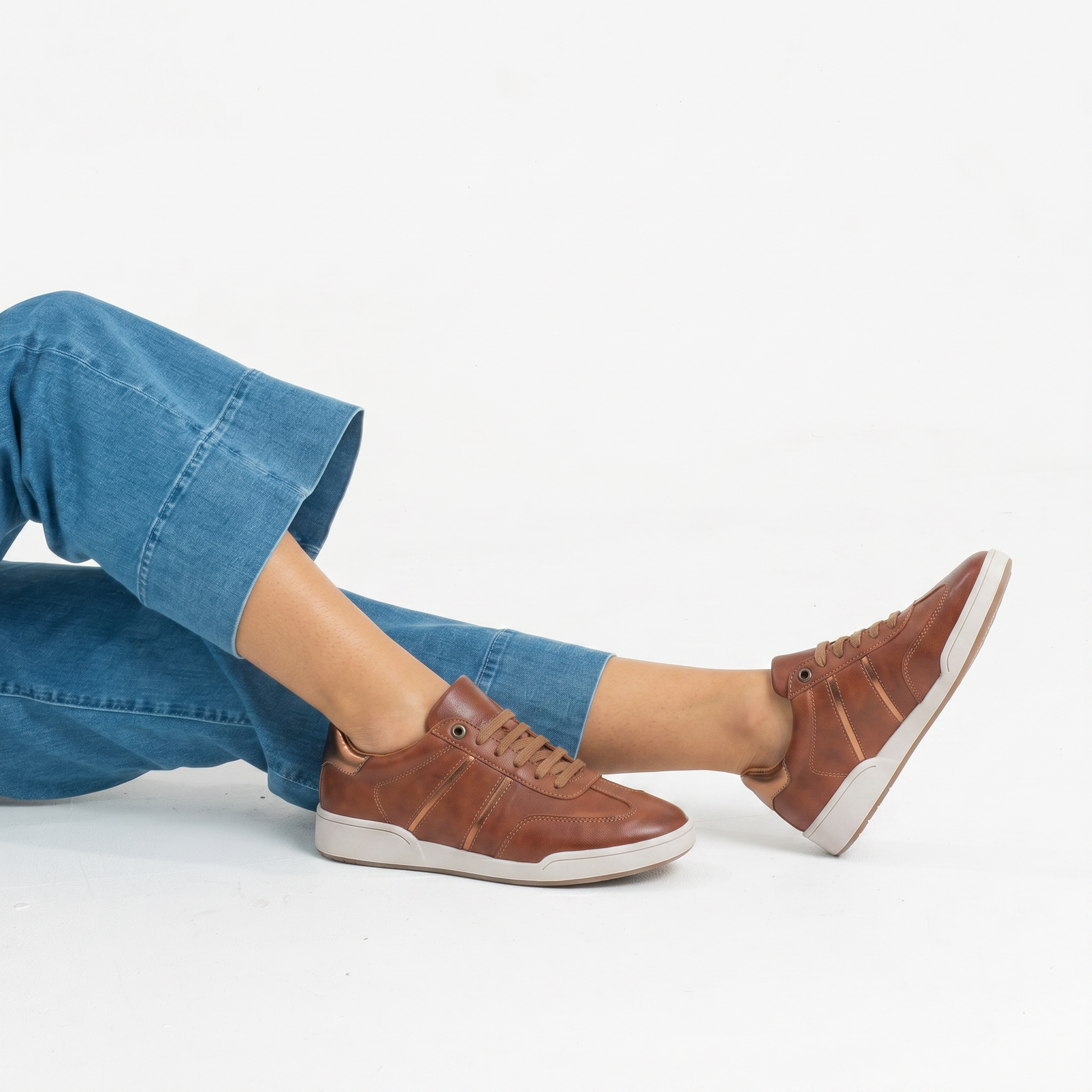 Sage Coconut Leather Sneakers