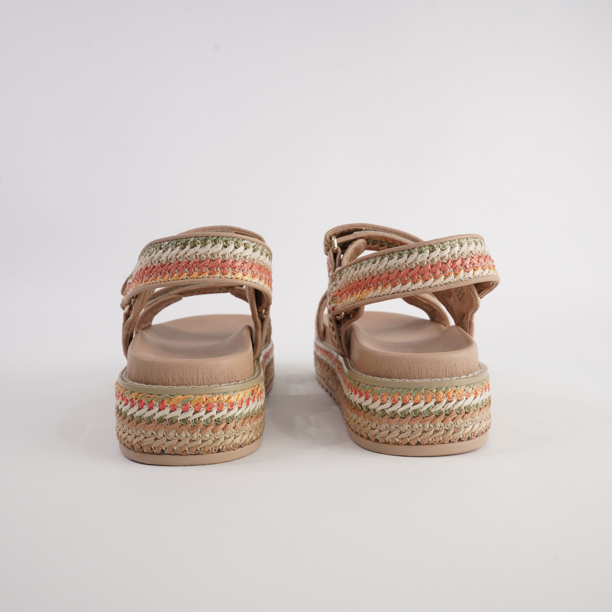 Bridgett Natural Multi Sandals - MOLLINI | Shouz