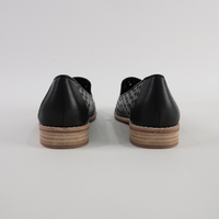 Ariah Black Leather Loafers