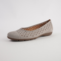 Skylar Linen Nubuck Leather Ballet Flats