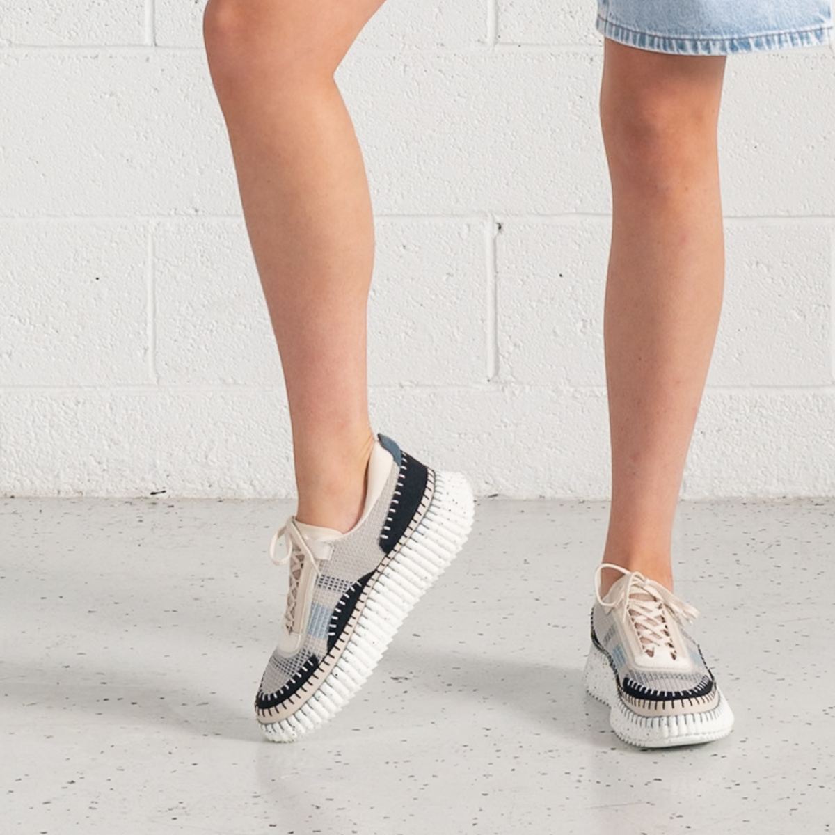 Copen Bright Blue Multi Sneakers - DJANGO AND JULIETTE | Shouz