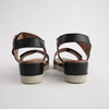 Diana Black Leather Sandals