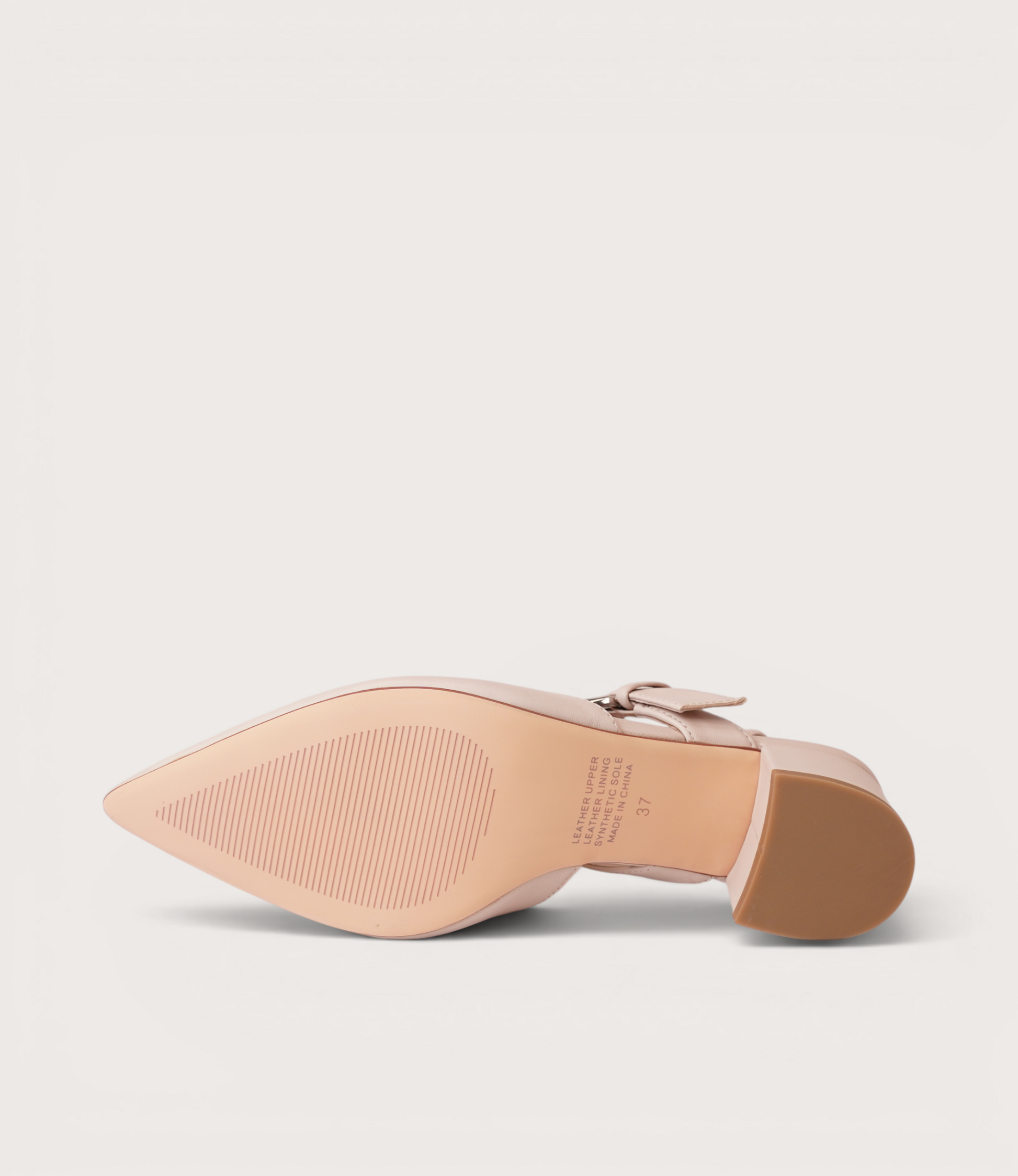 Asten Nude Leather Heels