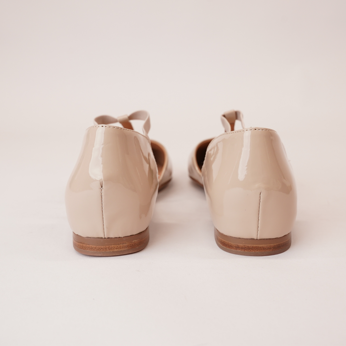 Saddie Cafe Patent Leather Flats - TOP END | Shouz