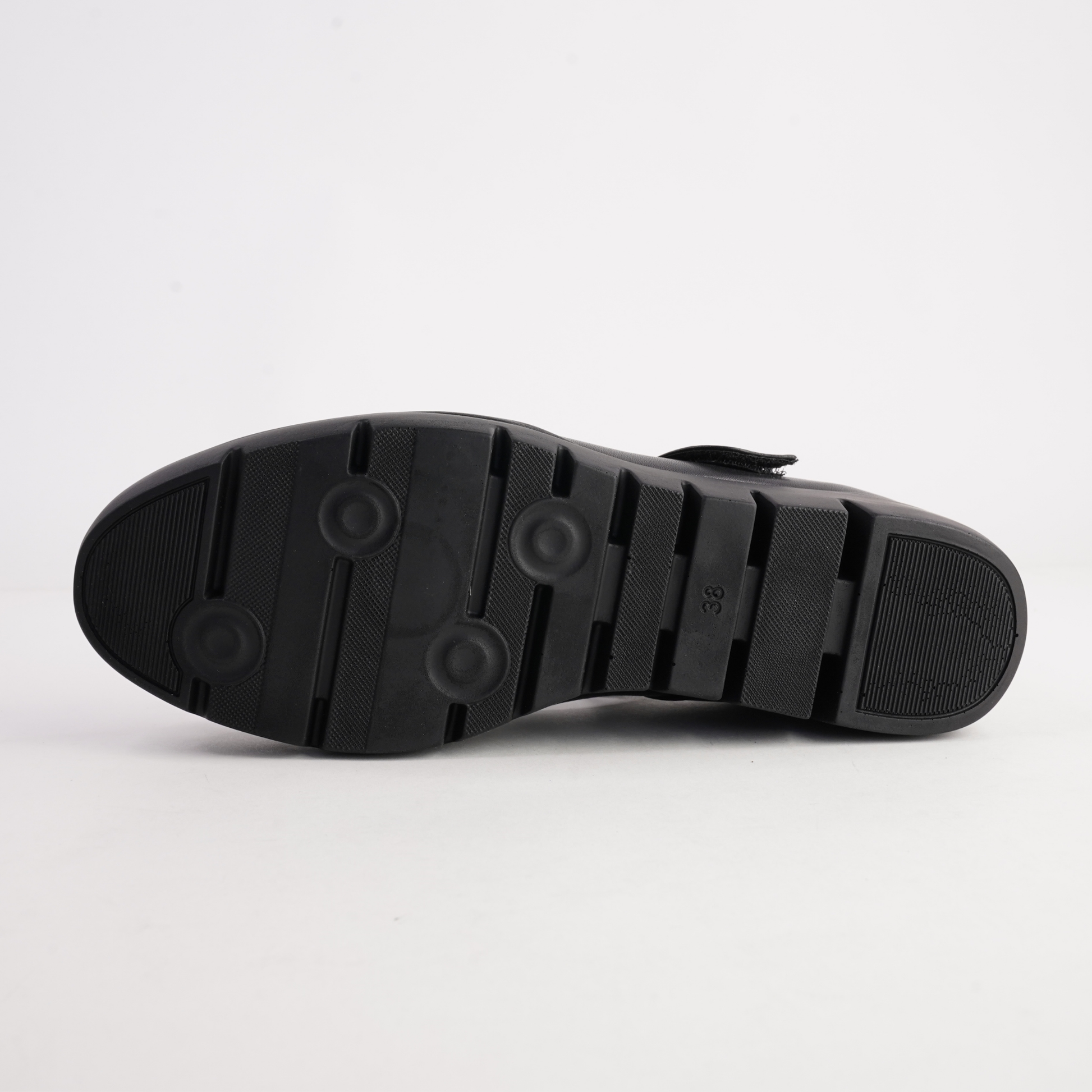 Solo Black Leather Flats - SALA | Shouz