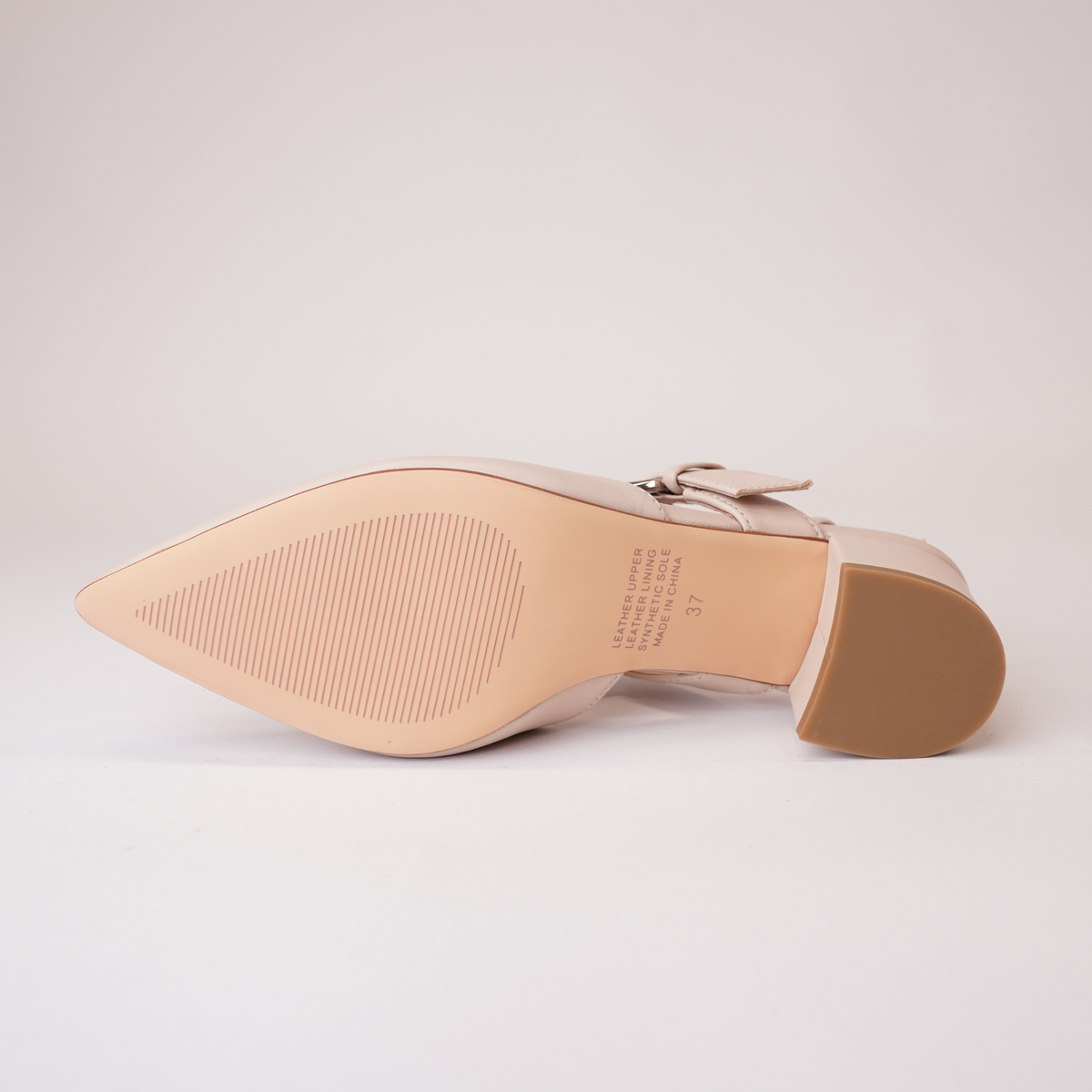 Asten Nude Leather Heels - TOP END | Shouz