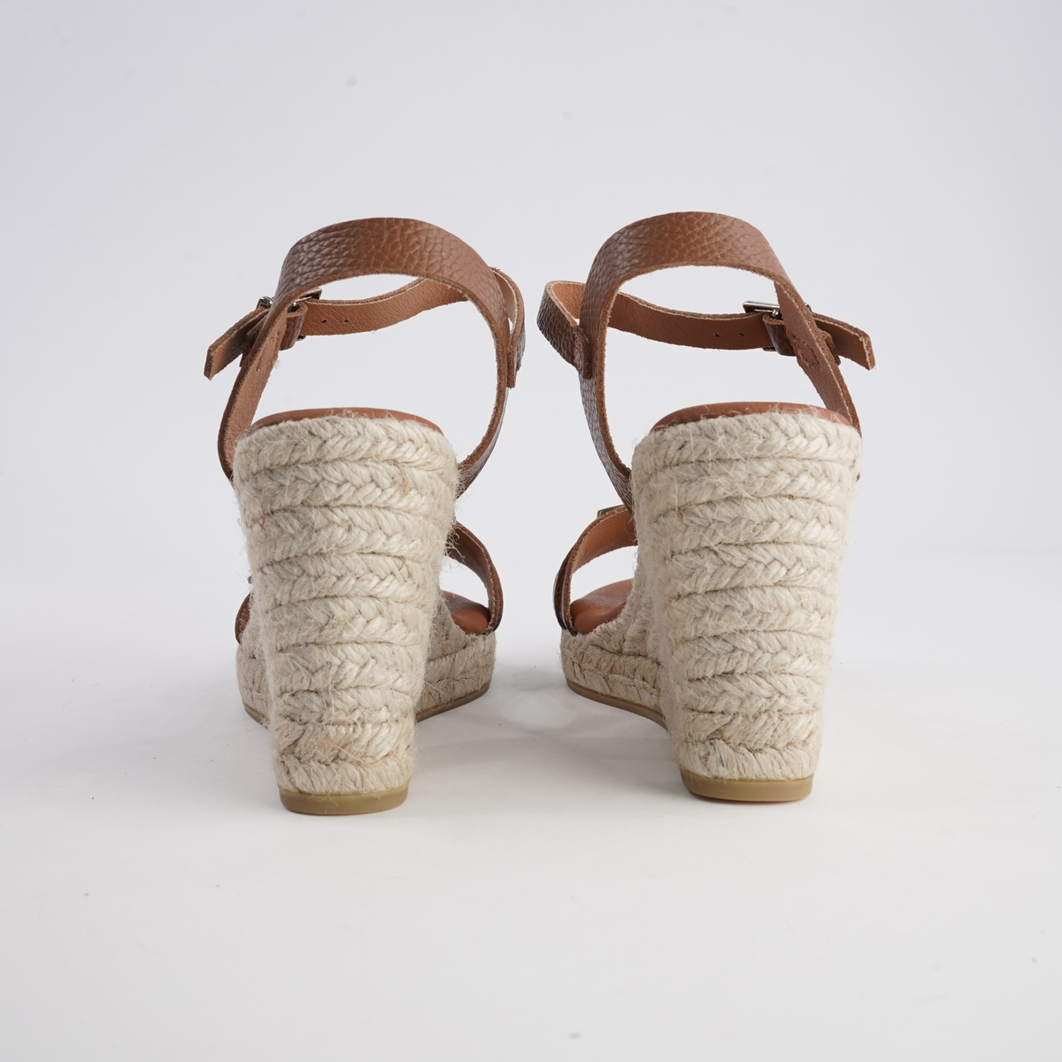 Wren Doya Roble Leather Espadrille Wedges - WITH GRACE | Shouz