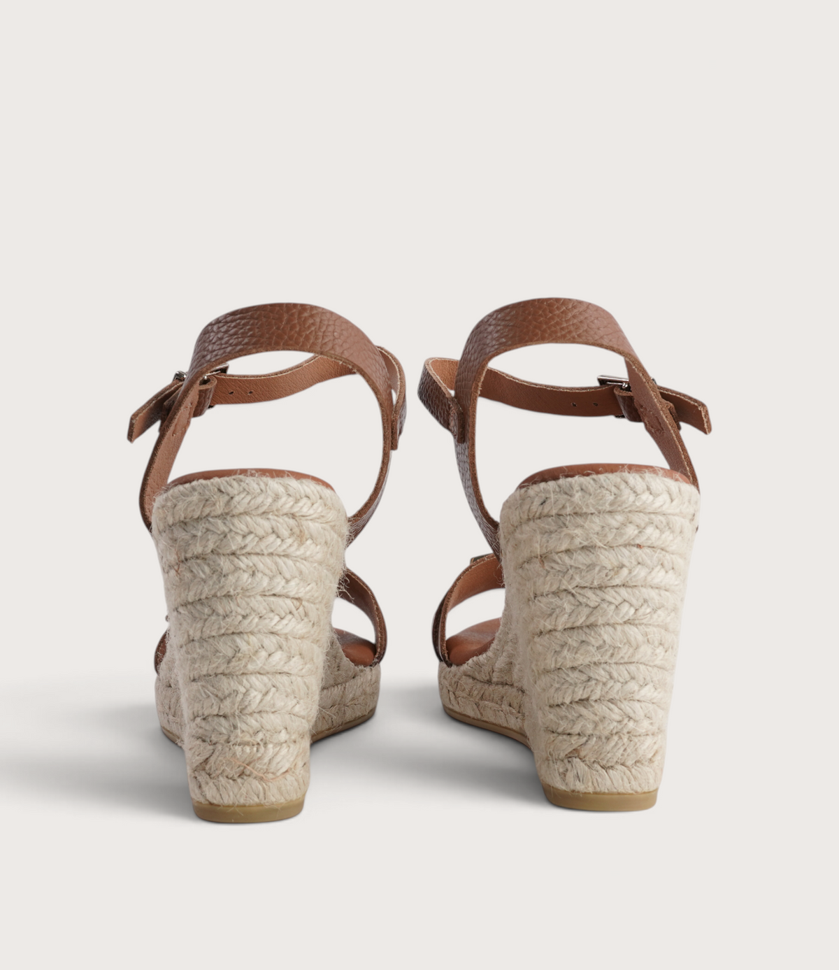 Wren Doya Roble Leather Espadrille Wedges