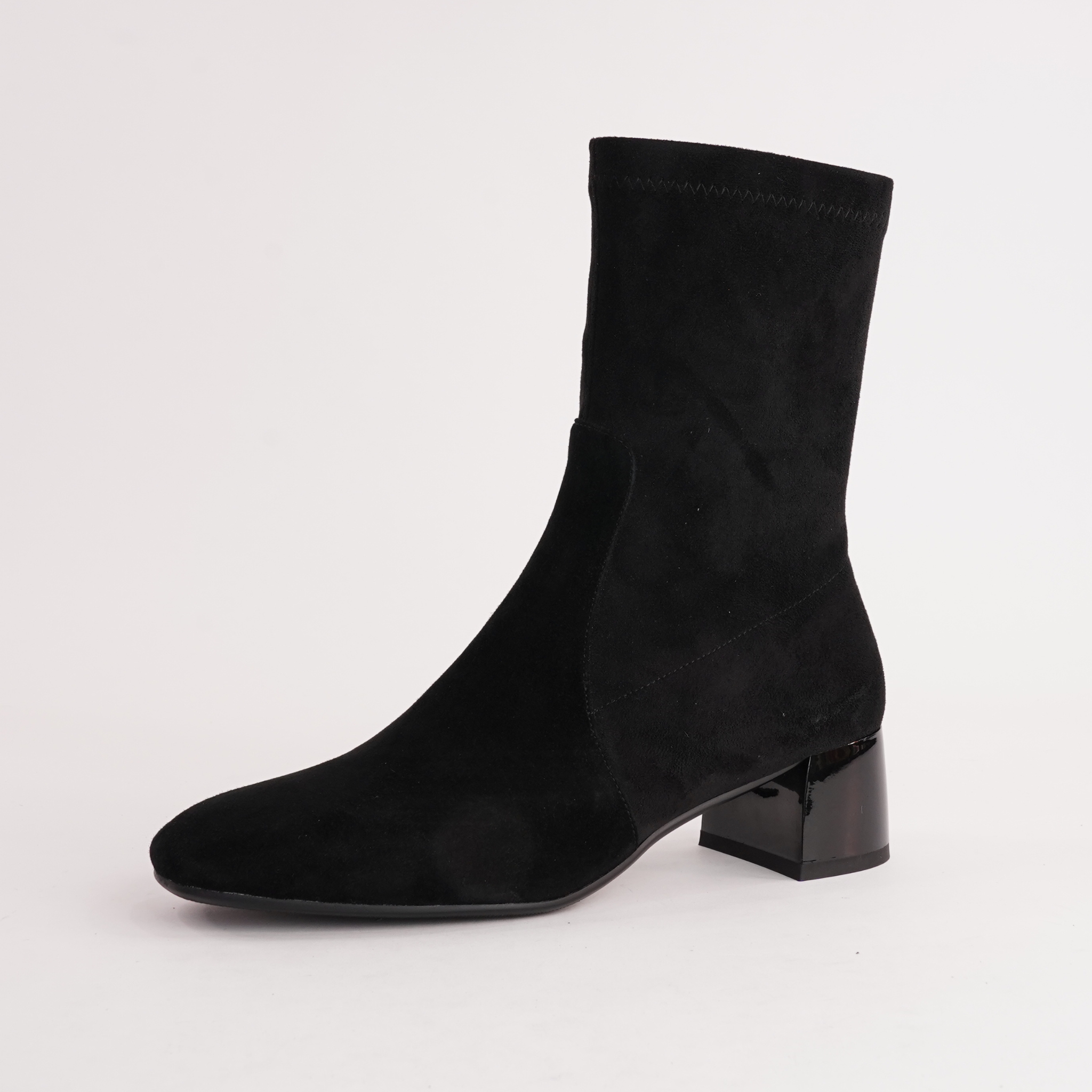 June Black Suede Leather Ankle Boots by Alfie & Evie – Shouz June Black Suede Leather Ankle Boots by Alfie & Evie – Shouz