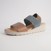Hania Taupe Leather Sandals