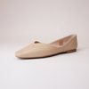 Adriana Nude Leather Ballet Flats