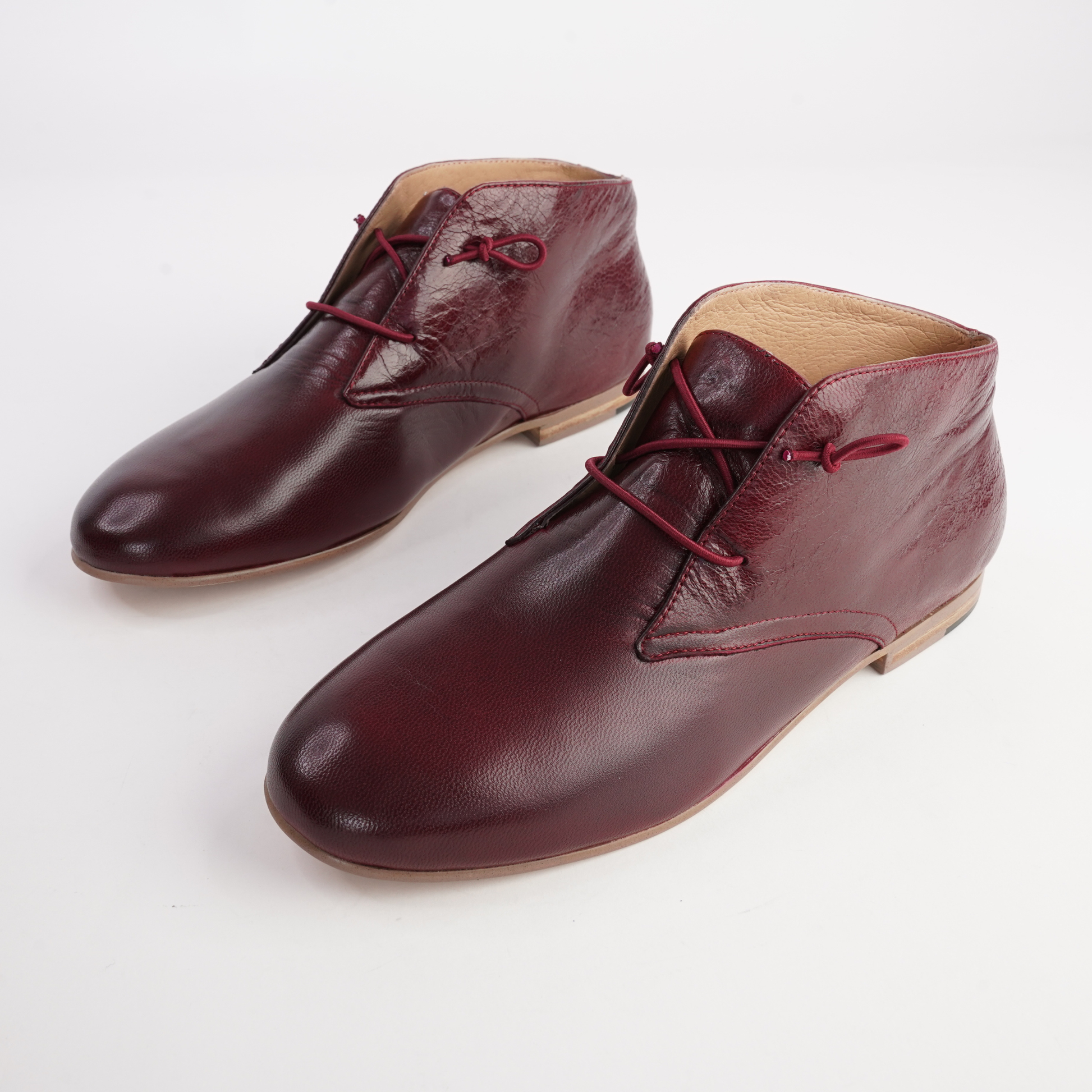 Ujala Pinot Polish Leather Flats - DJANGO AND JULIETTE | Shouz