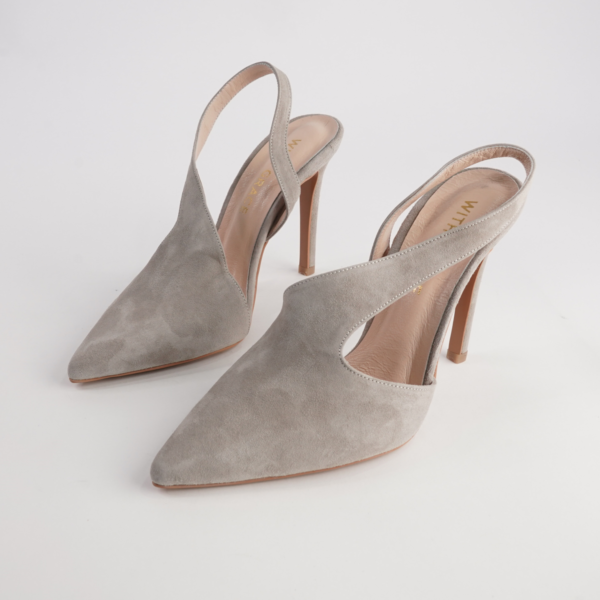 Serena Mink Suede Heels
