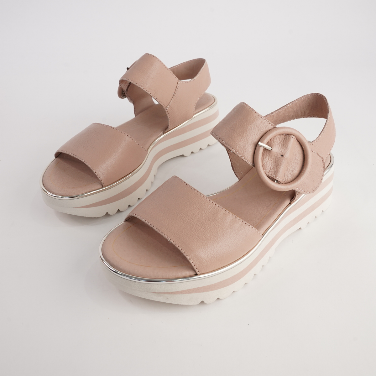 Harlows Cappuccino Leather Sandals