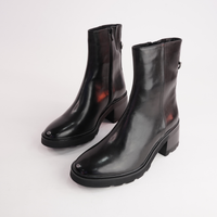 Finley Black Leather Boots