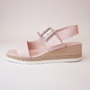 Isling New Pink Leather Sandals