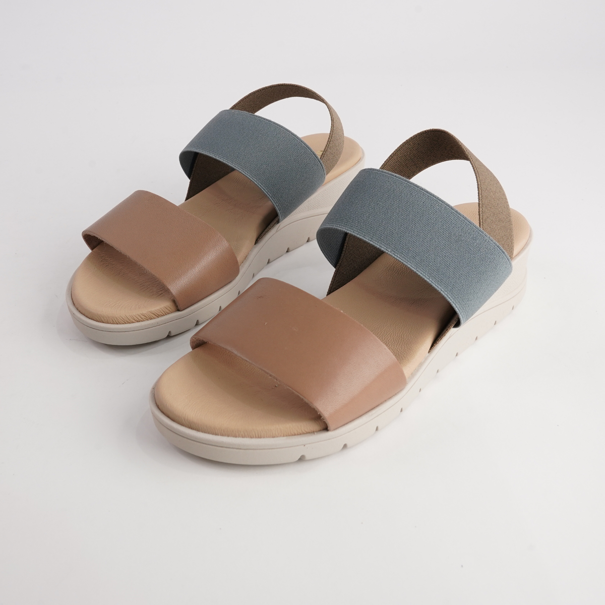 Hania Taupe Leather Sandals