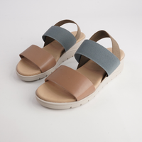 Hania Taupe Leather Sandals
