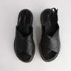 Sasi Black Leather Sandals