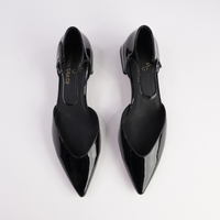 Munich Black Patent Leather Flats - WITH GRACE | Shouz