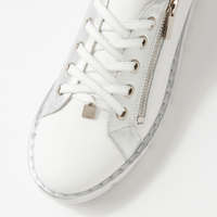 Elos White/silver Leather Sneakers - TOP END | Shouz