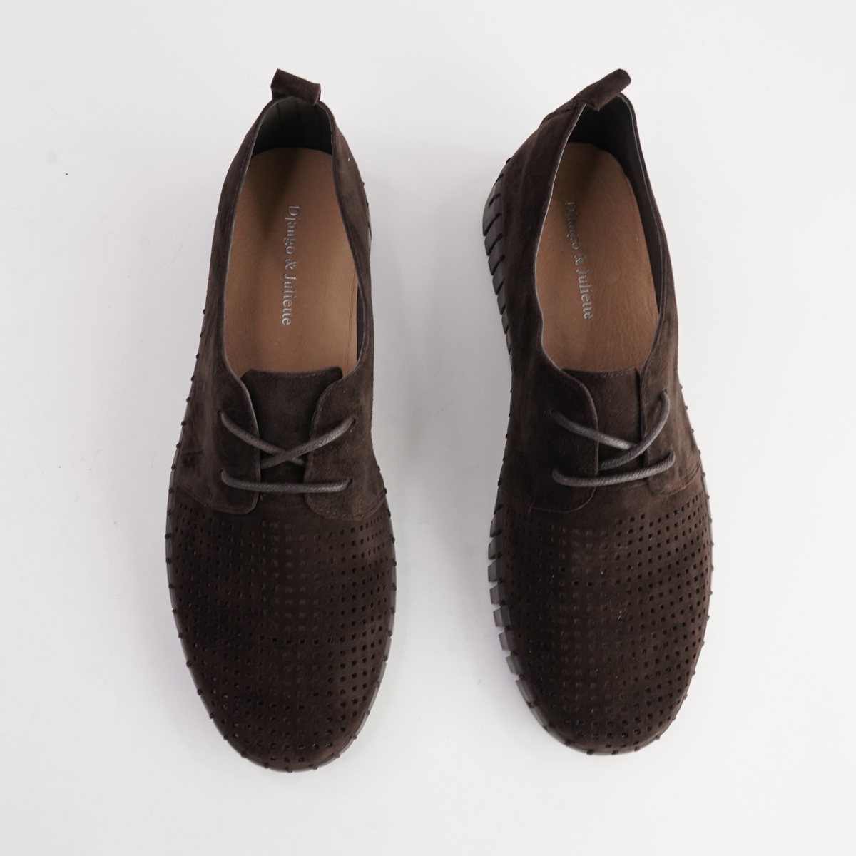 Huston Choc Suede Leather Sneakers - DJANGO AND JULIETTE | Shouz