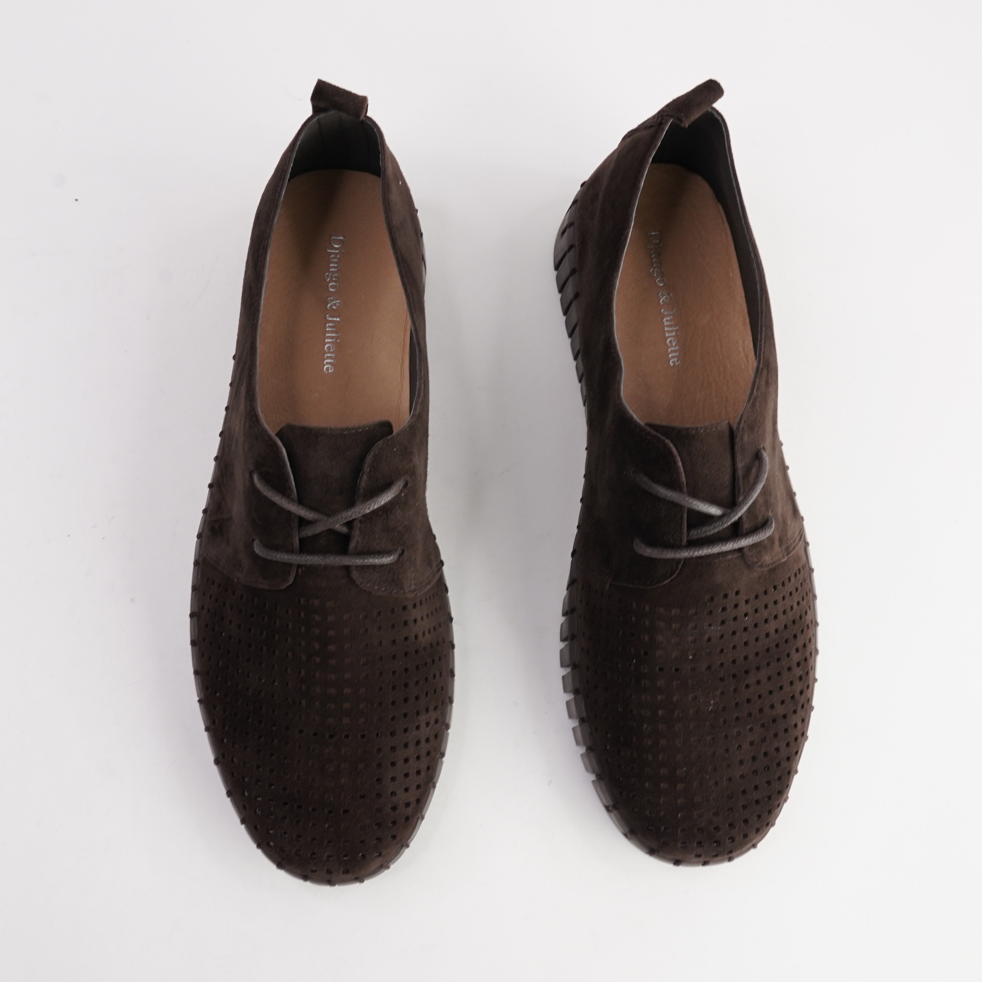 Huston Choc Suede Leather Sneakers - DJANGO AND JULIETTE | Shouz